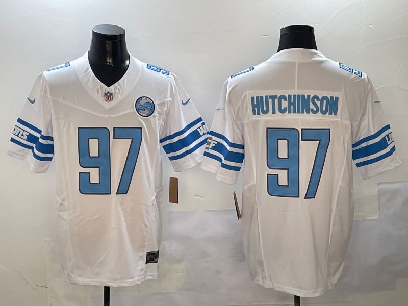 Men Detroit Lions #97 Hutchinson White three generations 2024 Nike Limited NFL Jersey style 01021->detroit lions->NFL Jersey